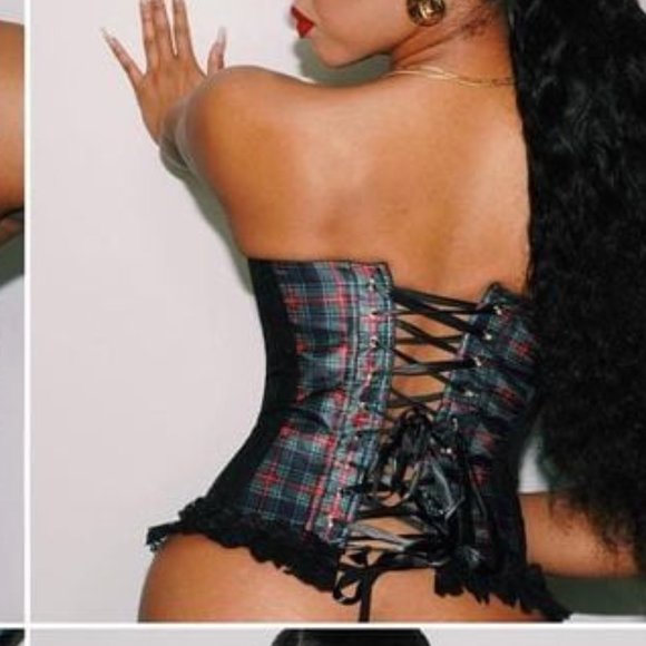 Lace Corset Lingerie Dress Up Kink Costume - Picture 16 of 17